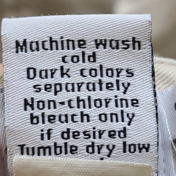 VTG Calvin Klein Jeans Tan Wide Leg Cargo Pants L - Picture 6 of 8